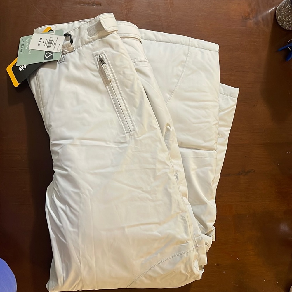 LL Bean snow pants Girls size 14